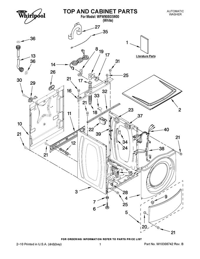 Diagram for WFW9050XW00