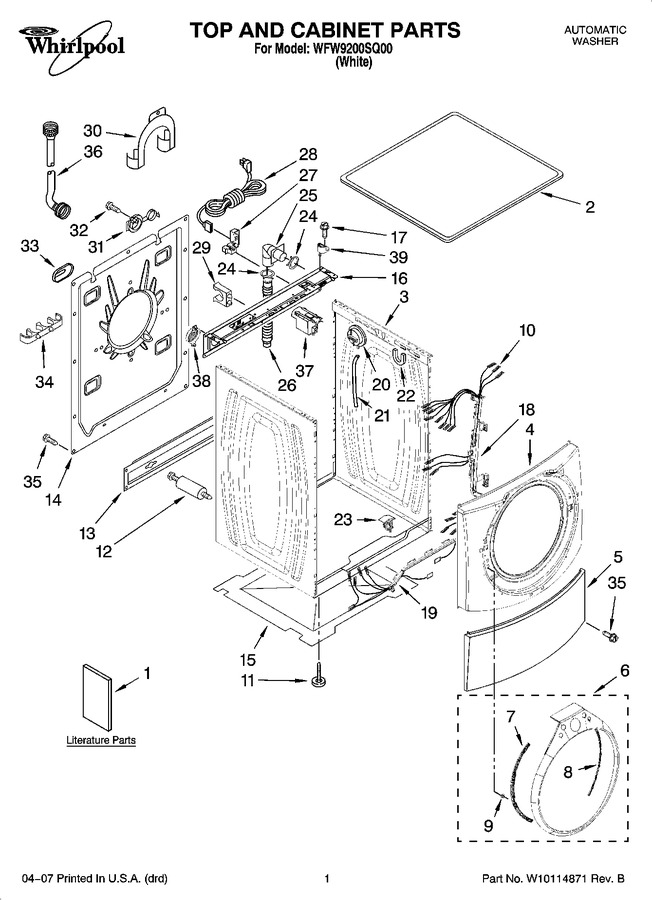 Diagram for WFW9200SQ00