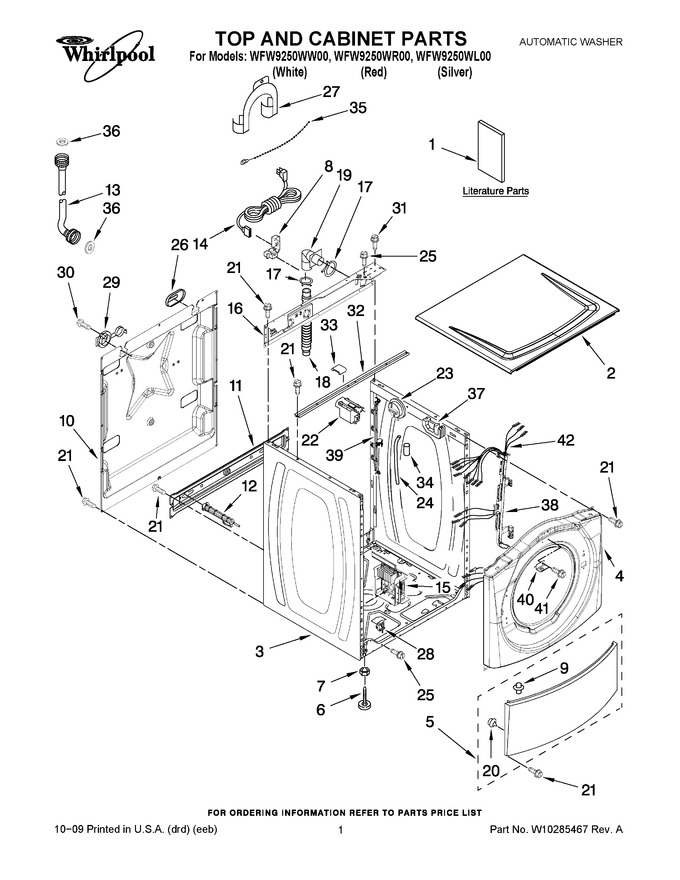 Diagram for WFW9250WW00