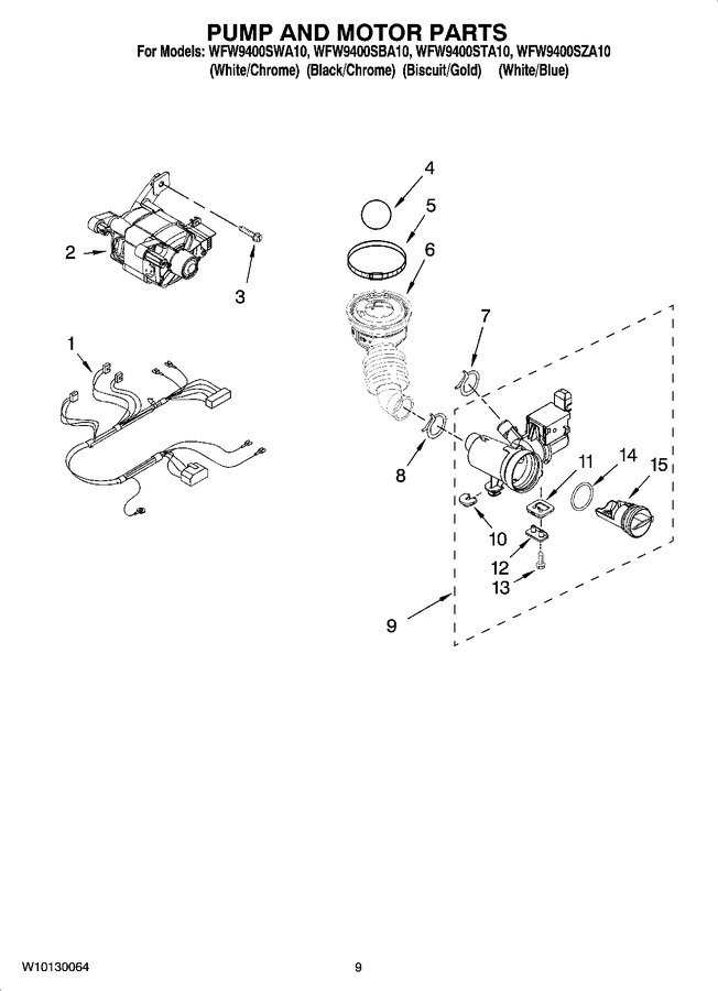 Diagram for WFW9400SBA10