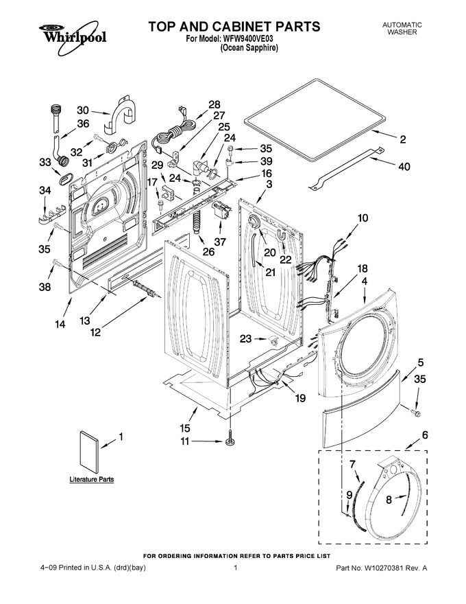 Diagram for WFW9400VE03