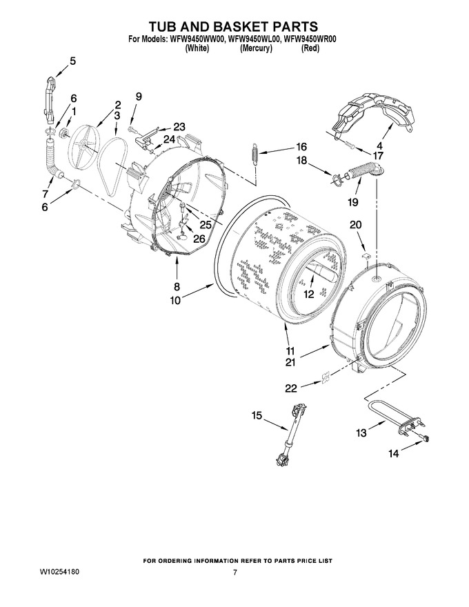 Diagram for WFW9450WR00