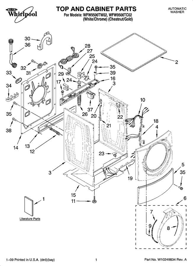 Diagram for WFW9500TW02