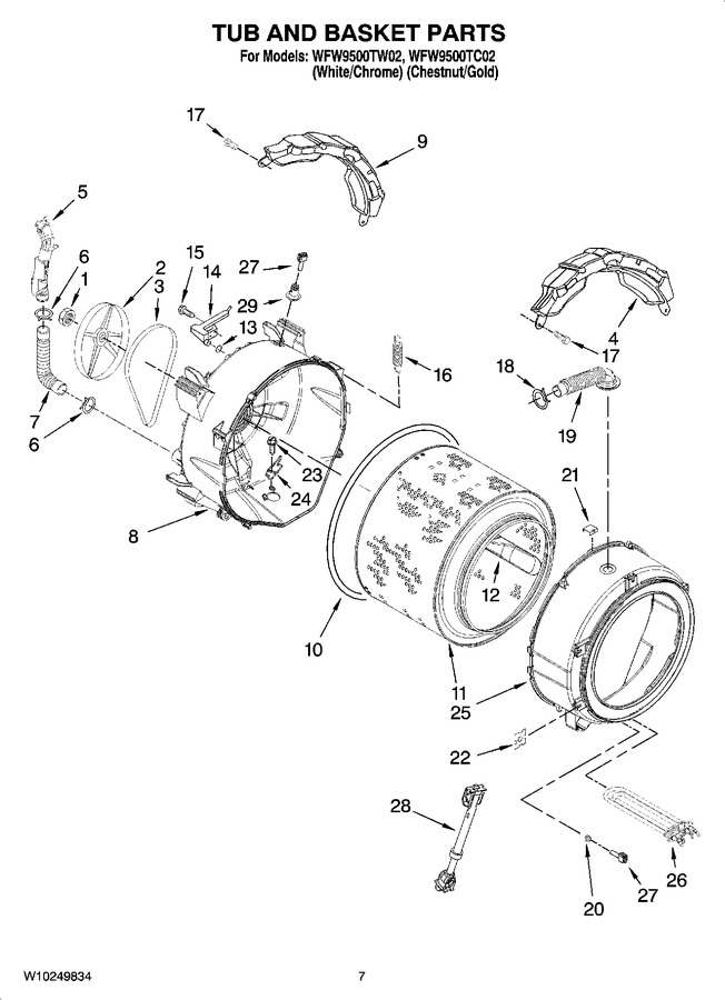 Diagram for WFW9500TW02