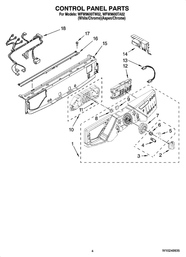 Diagram for WFW9600TW02