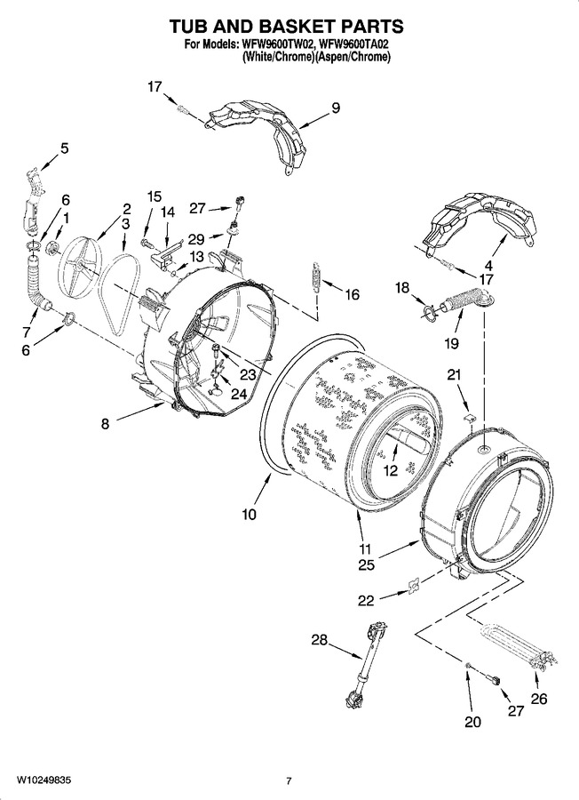 Diagram for WFW9600TW02