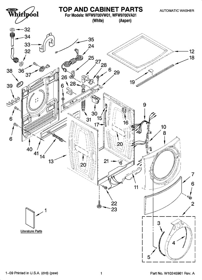 Diagram for WFW9700VW01