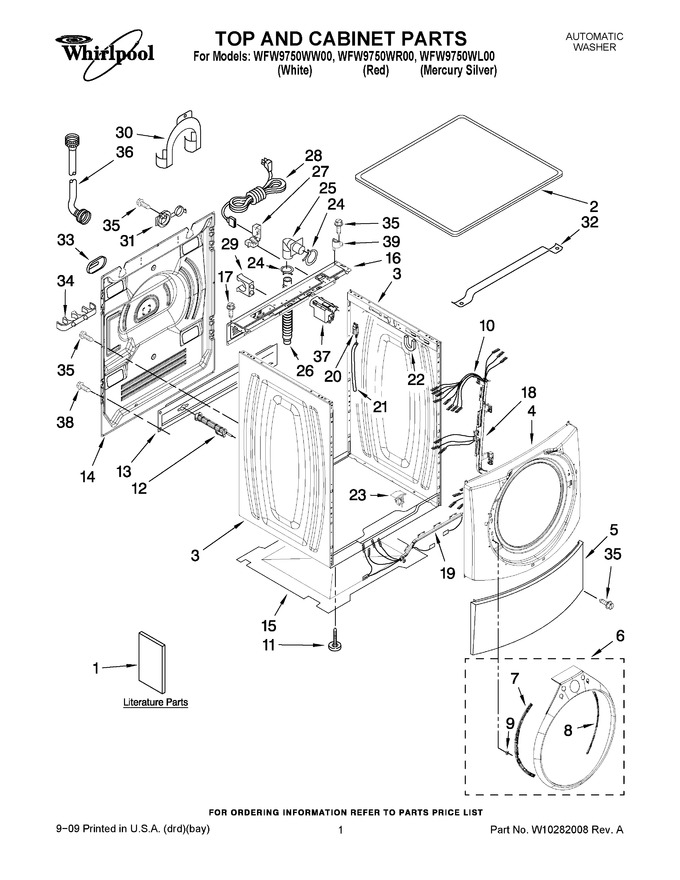 Diagram for WFW9750WW00