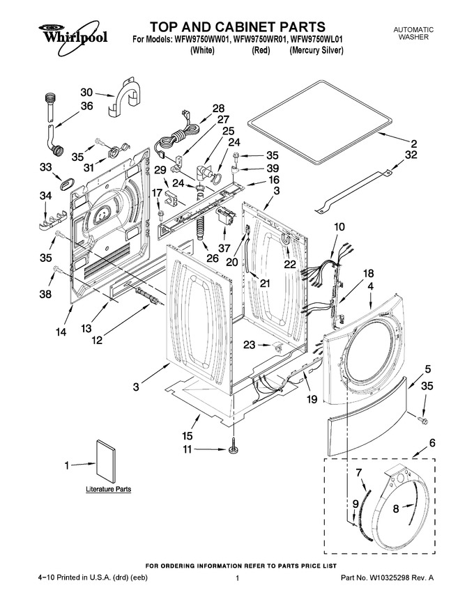 Diagram for WFW9750WL01