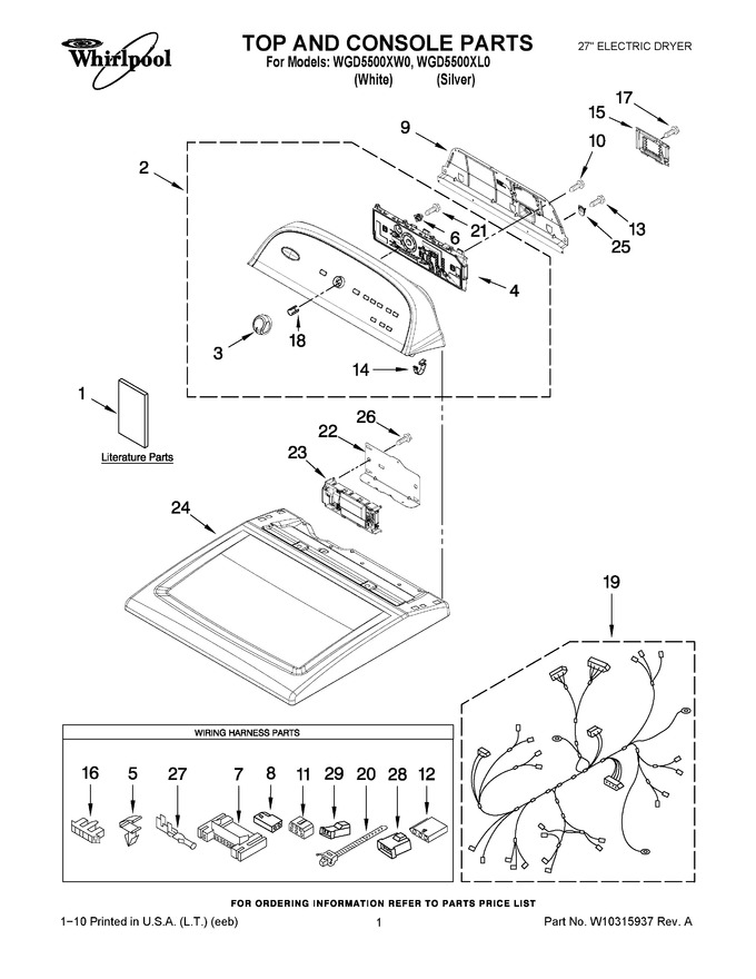 Diagram for WGD5500XW0