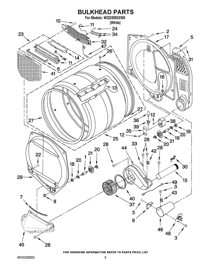 Diagram for WGD5550XW0