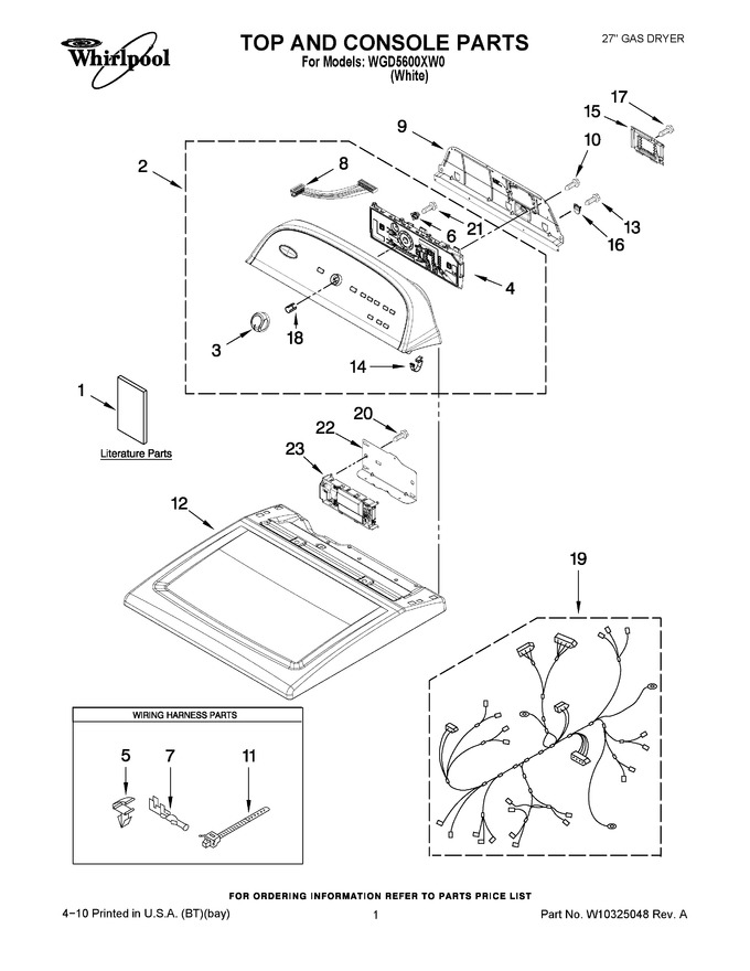 Diagram for WGD5600XW0