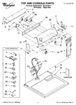 Diagram for 01 - Top And Console Parts