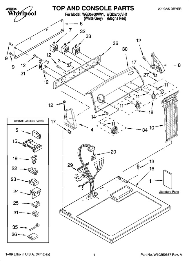 Diagram for WGD5700VW1