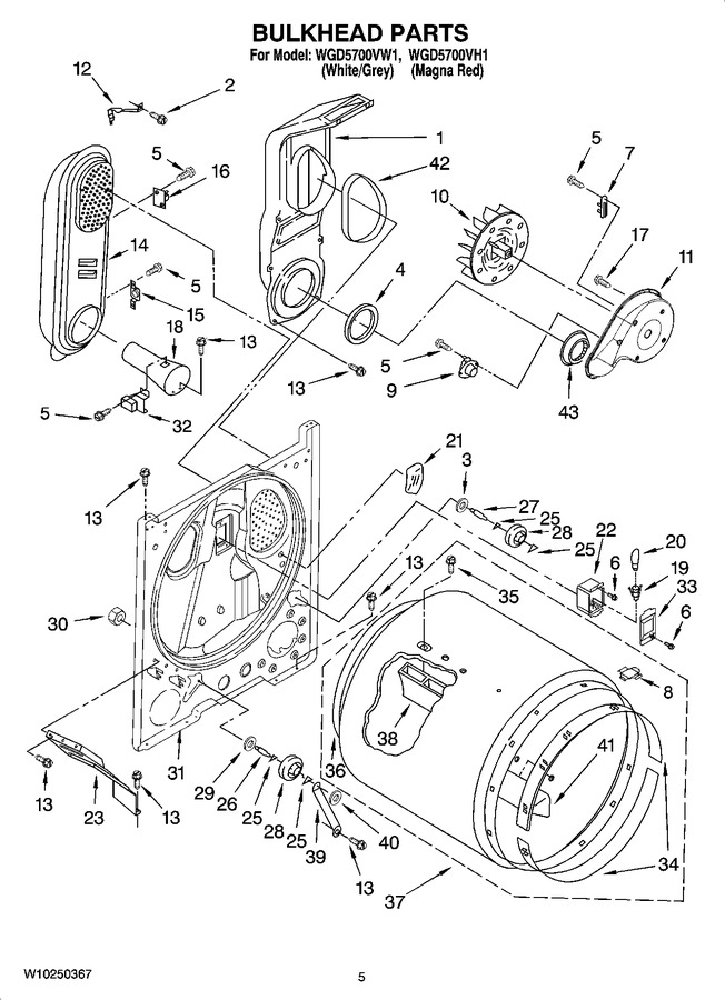 Diagram for WGD5700VW1