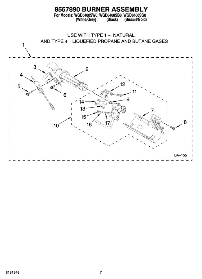 Diagram for WGD6400SG0