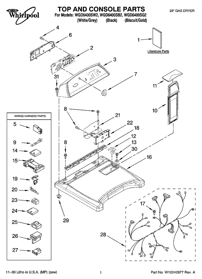 Diagram for WGD6400SW2