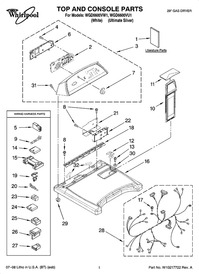 Diagram for WGD6600VU1