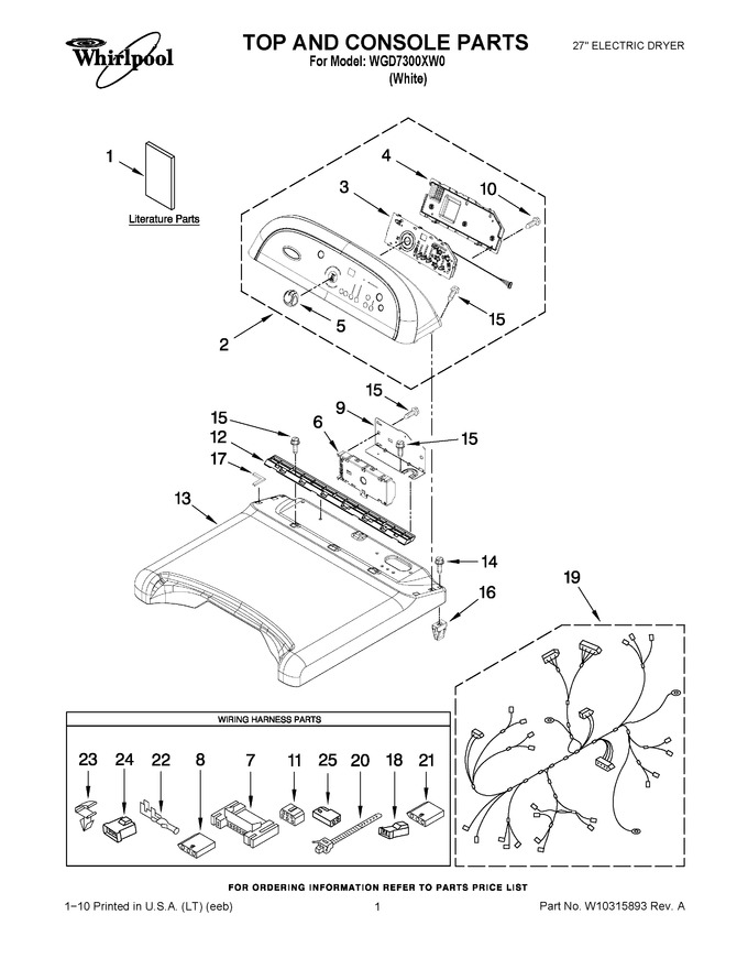 Diagram for WGD7300XW0