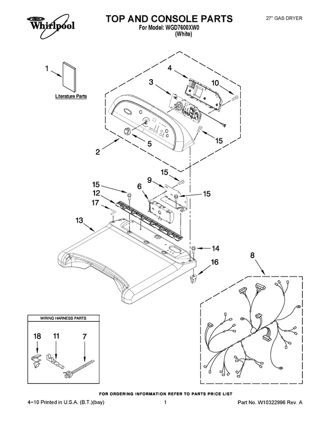 Diagram for WGD7600XW0