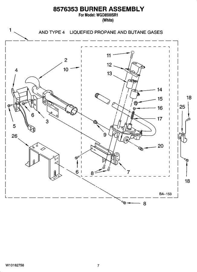 Diagram for WGD8500SR1