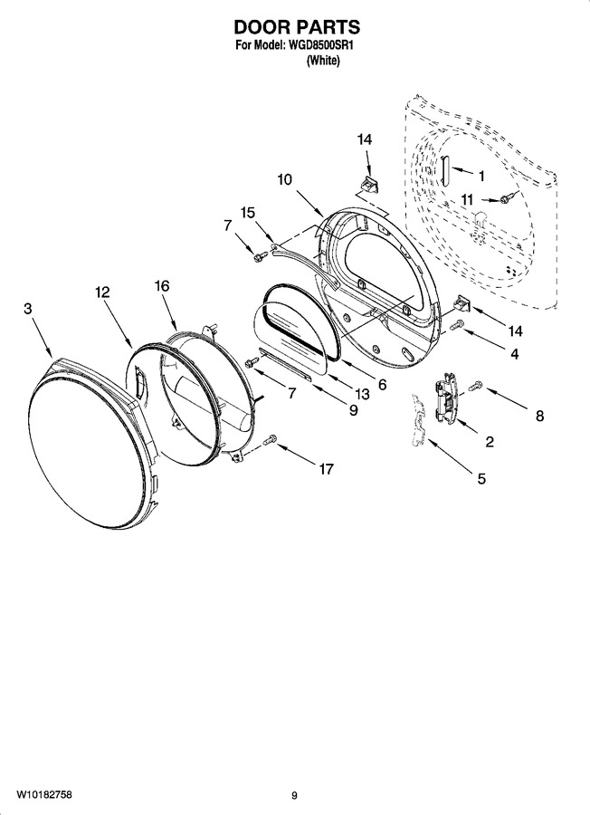 Diagram for WGD8500SR1