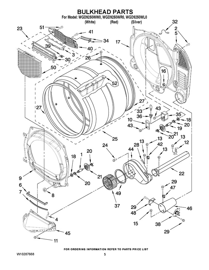 Diagram for WGD9250WR0