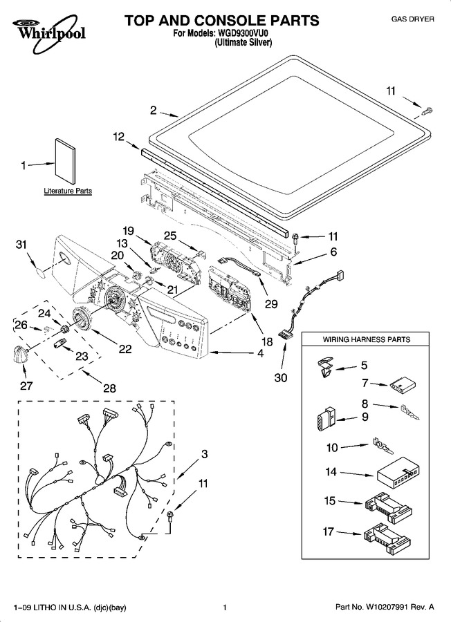 Diagram for WGD9300VU0