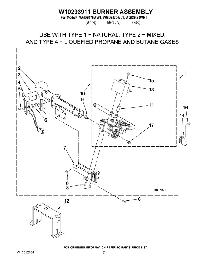 Diagram for WGD9470WR1