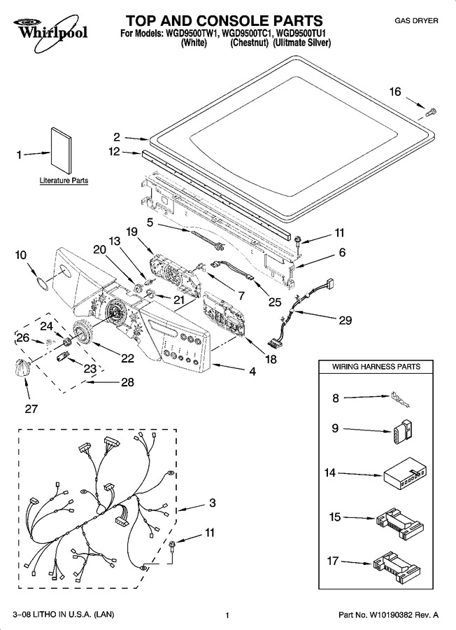 Diagram for WGD9500TW1