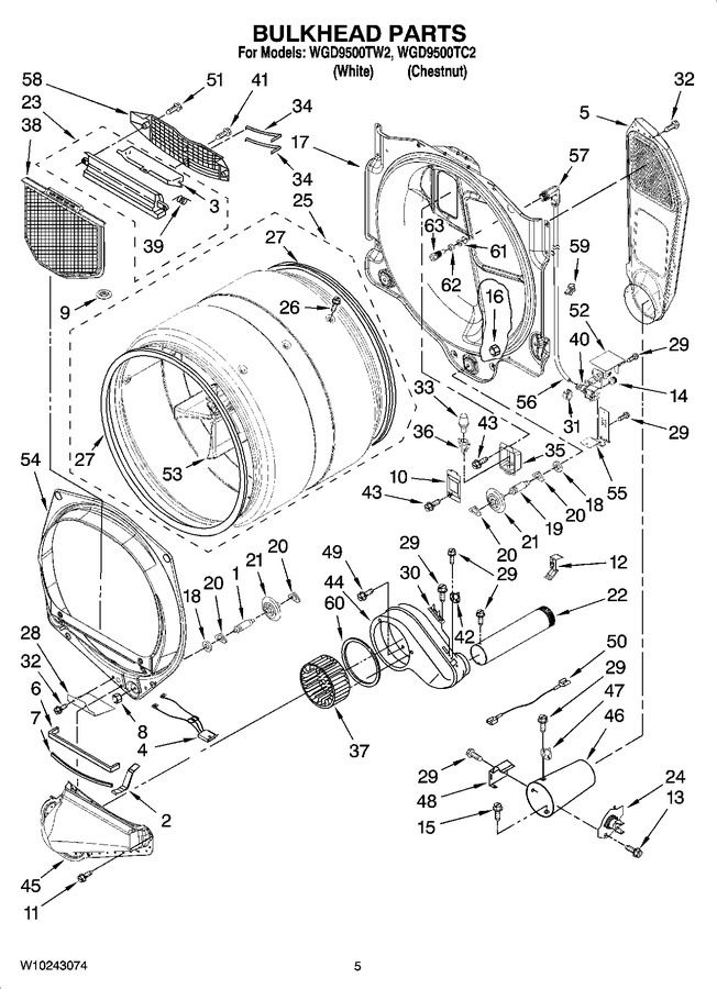 Diagram for WGD9500TC2