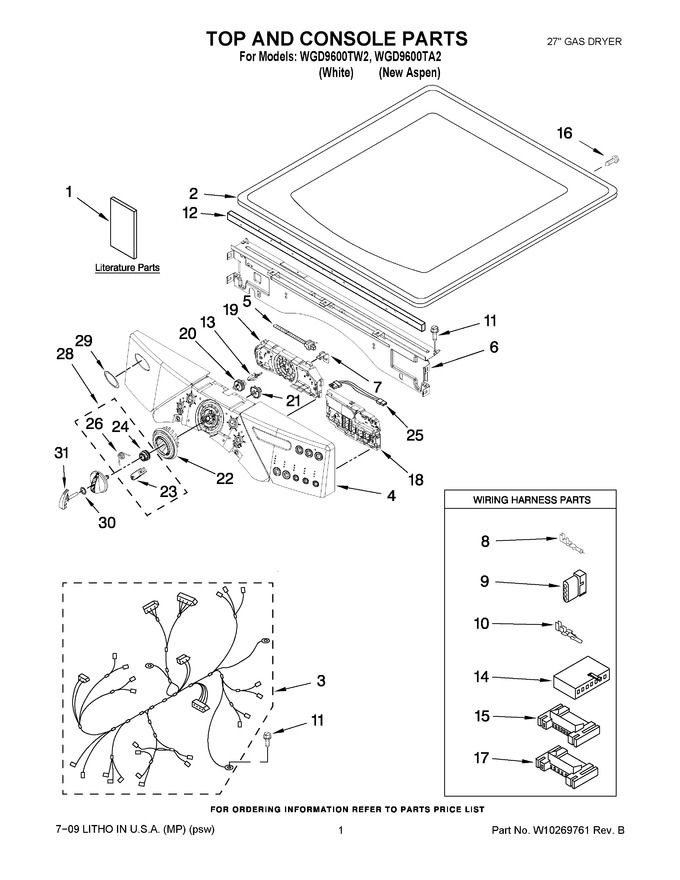 Diagram for WGD9600TW2