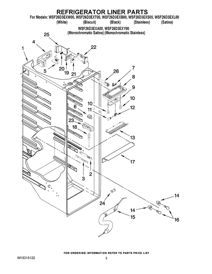 Diagram for WSF26D3EXL00