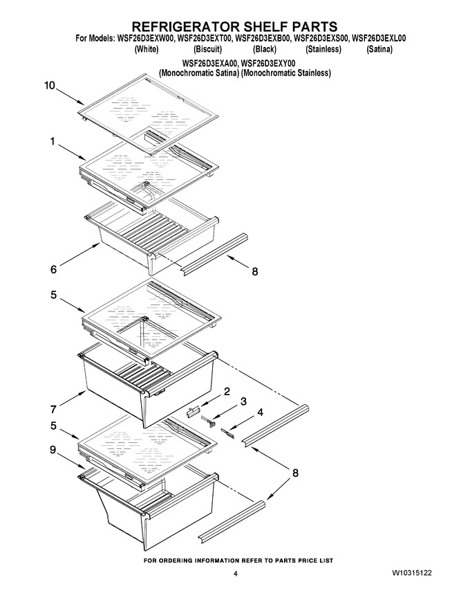 Diagram for WSF26D3EXW00