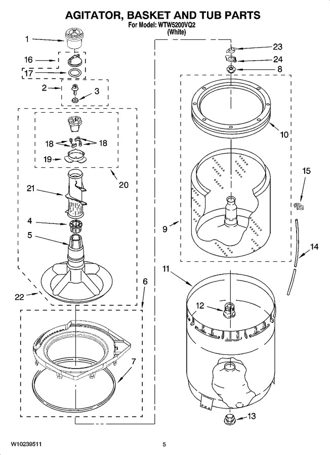 Diagram for WTW5200VQ2