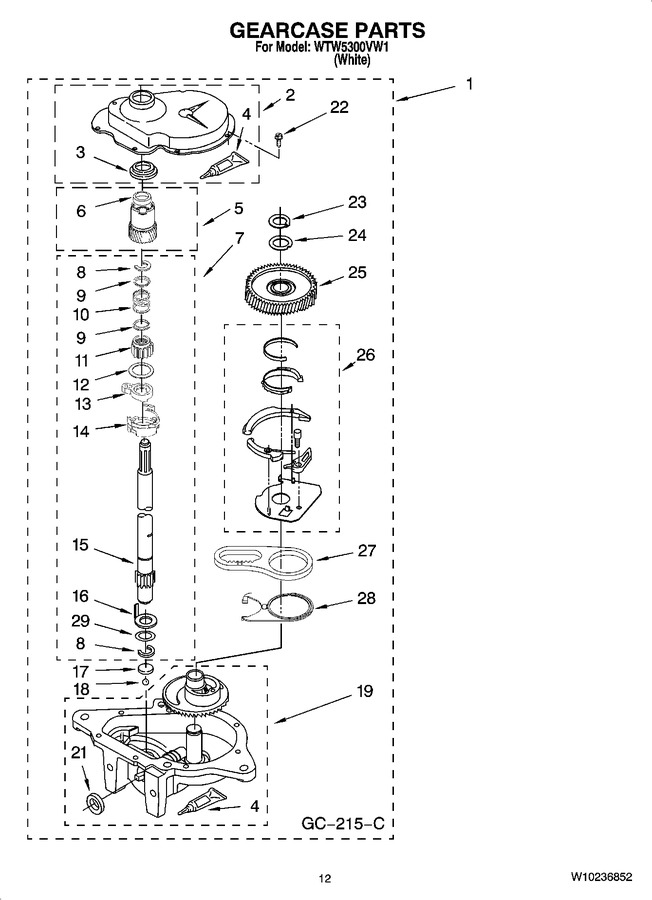 Diagram for WTW5300VW1