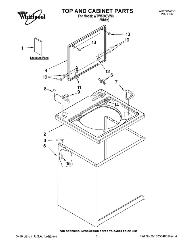 Diagram for WTW5300VW3