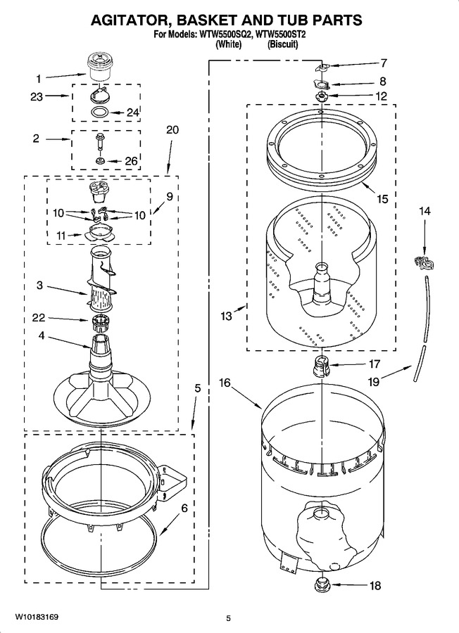 Diagram for WTW5500SQ2