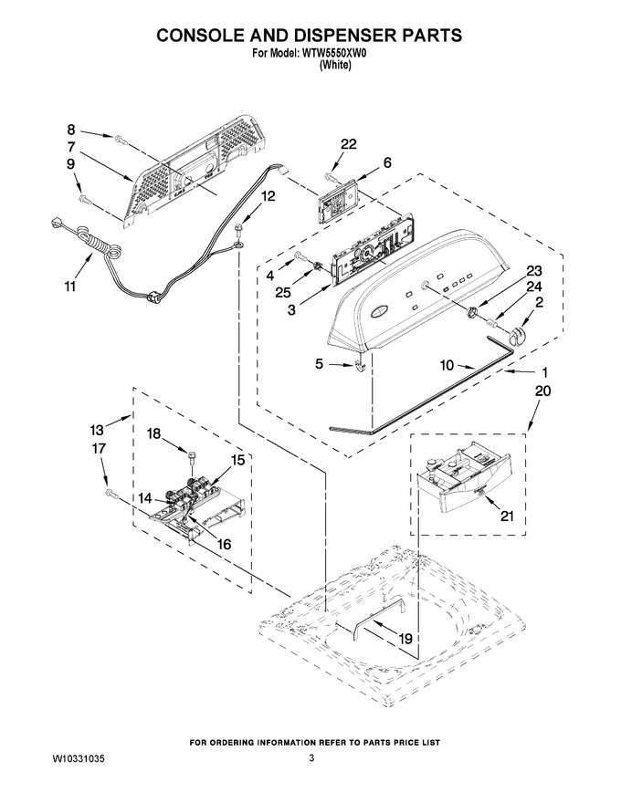 Diagram for WTW5550XW0