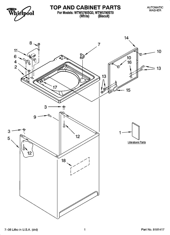 Diagram for WTW5790ST0