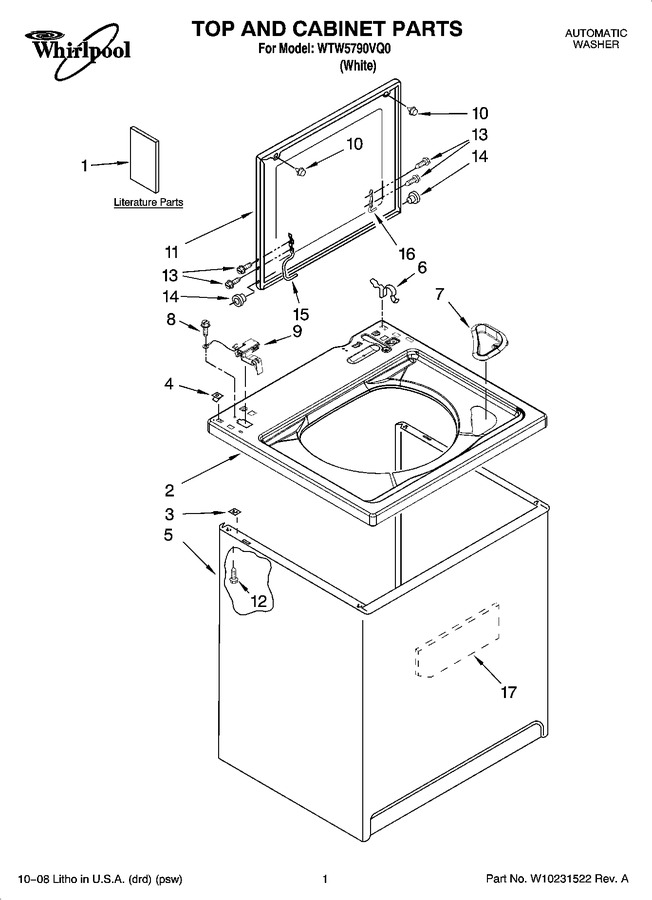 Diagram for WTW5790VQ0