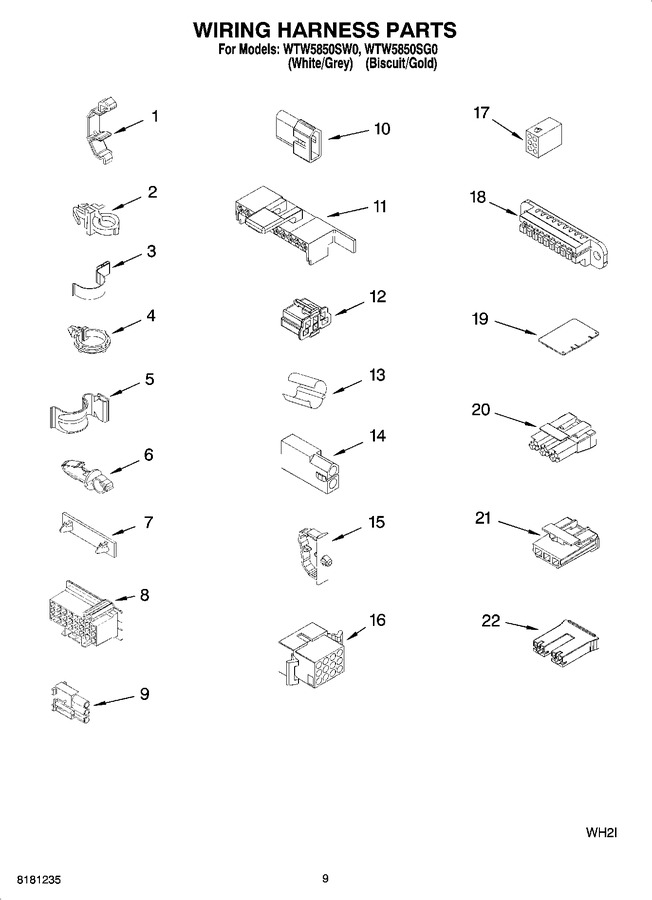 Diagram for WTW5850SW0