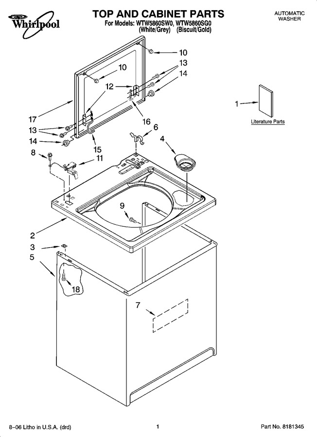 Diagram for WTW5860SG0