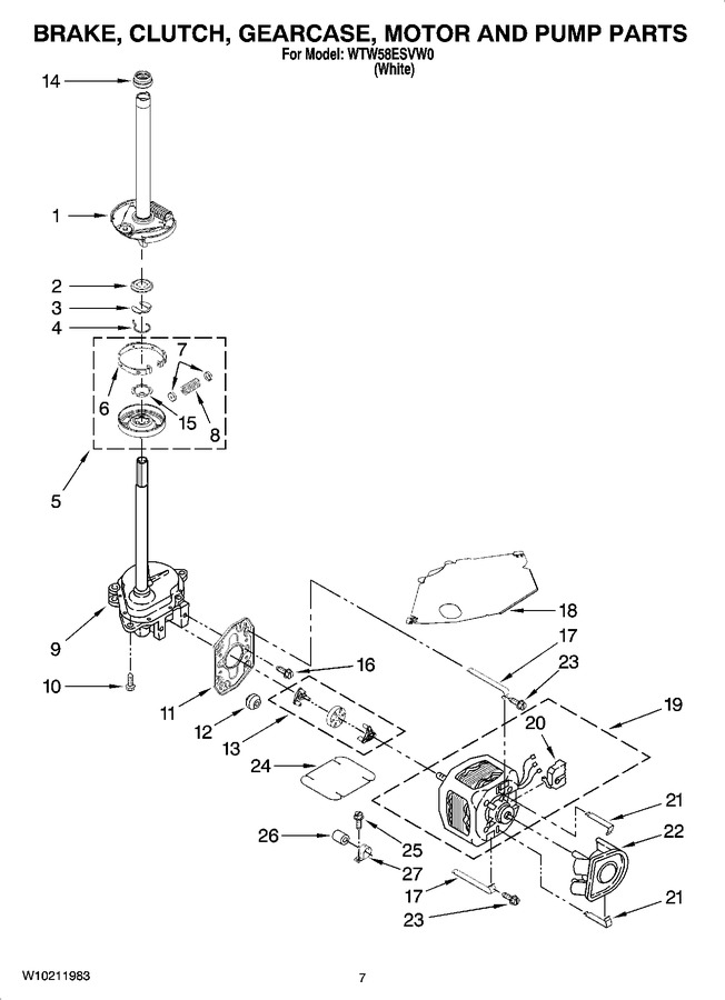 Diagram for WTW58ESVW0