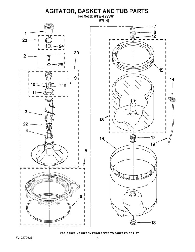 Diagram for WTW58ESVW1