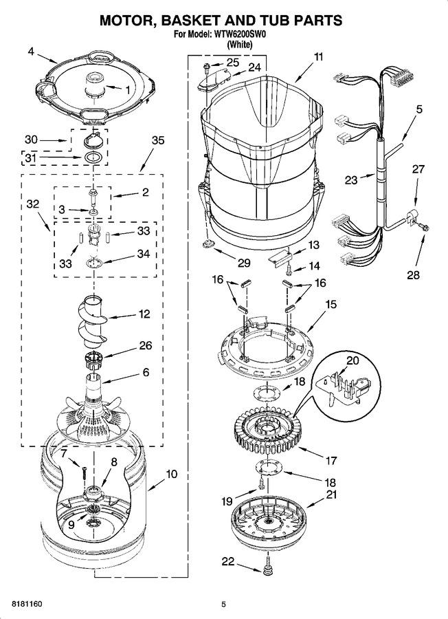 Diagram for WTW6200SW0