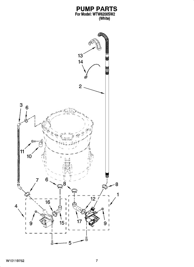 Diagram for WTW6200SW2