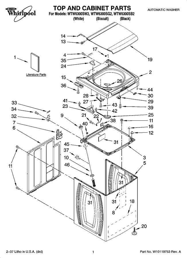 Diagram for WTW6300SB2