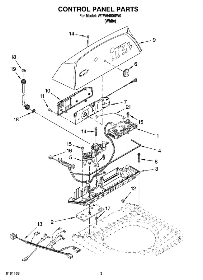 Diagram for WTW6400SW0