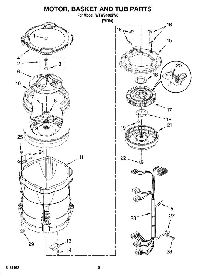 Diagram for WTW6400SW0